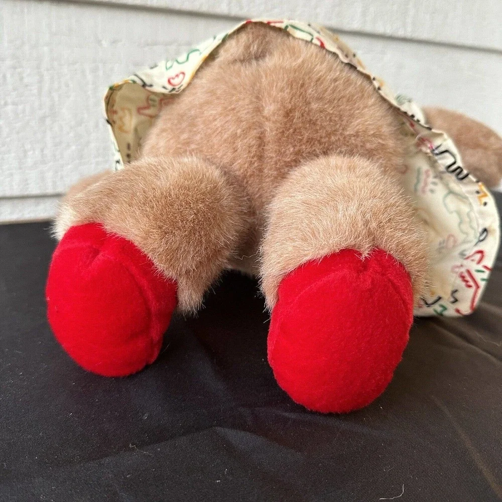 Vintage 90s Gund Beartots Girl Teddy Bear Plush Dress Shoes Plush Stuffed Animal